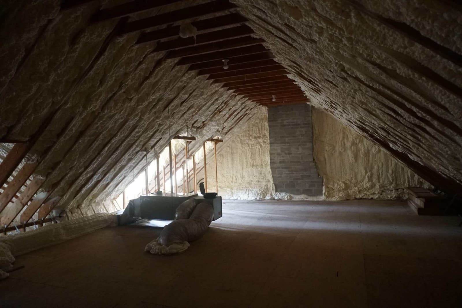 Attic Mold documented in a Greenwich, CT residence, before