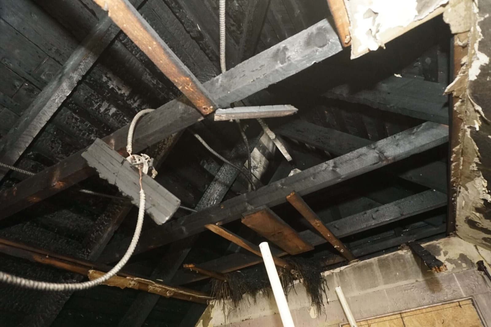Fire Damage Restoration documented in a Stamford, CT residence, before