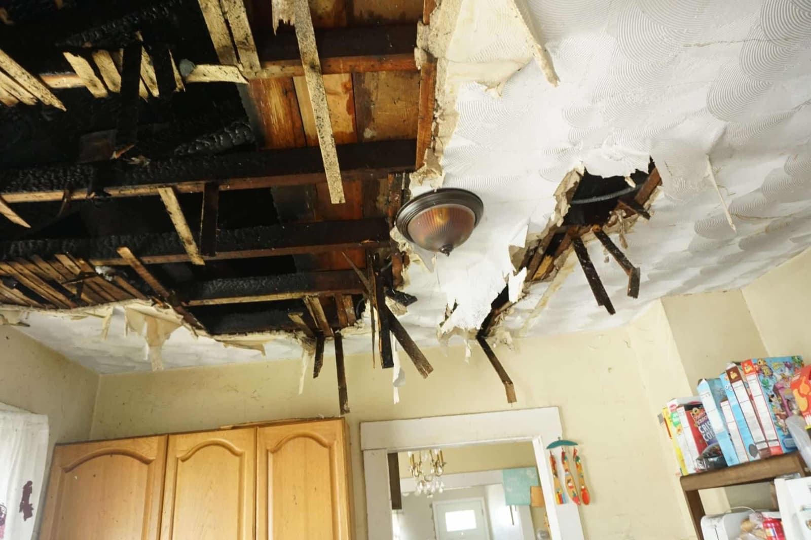 Fire Damage Restoration documented in a Stamford, CT residence