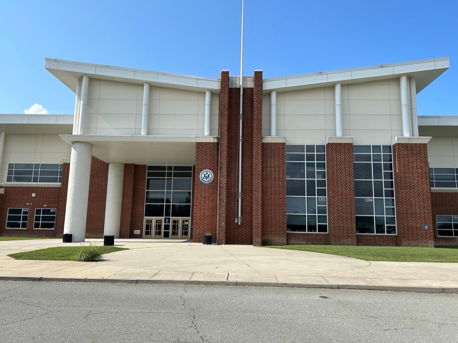 A school building, the kind of educational facility Green Restoration restores across Connecticut, New York, and Massachusetts