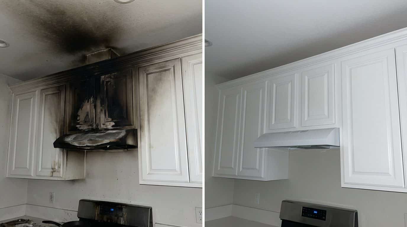 Kitchen Fire Damage Restoration CT · NY · MA - Green Restoration