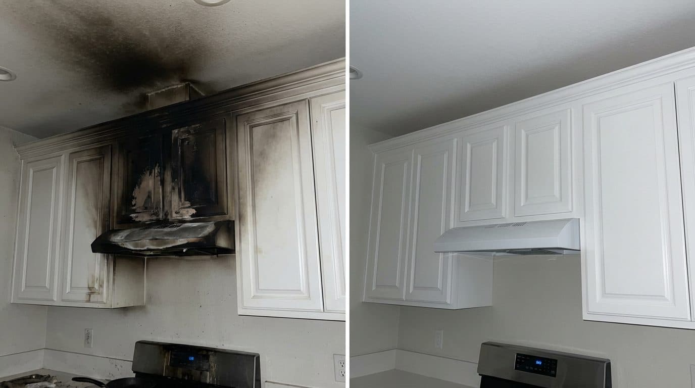 Kitchen Fire Damage Restoration CT · NY · MA - Green Restoration