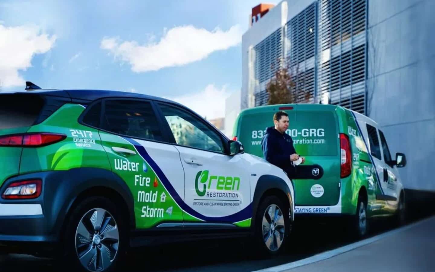 Green Restoration water, fire, and mold damage restoration crews on site across Connecticut, New York, and Massachusetts