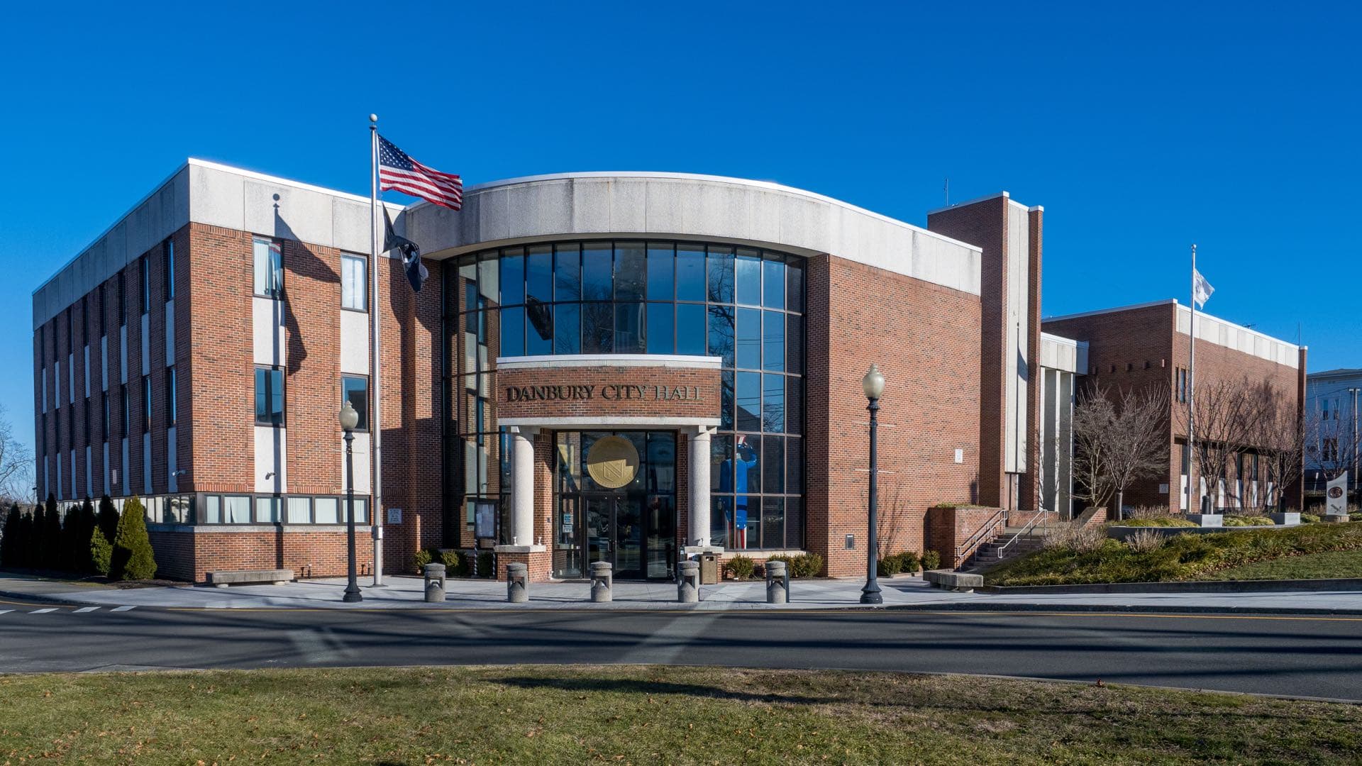 Downtown Danbury, Connecticut civic center served by Green Restoration.